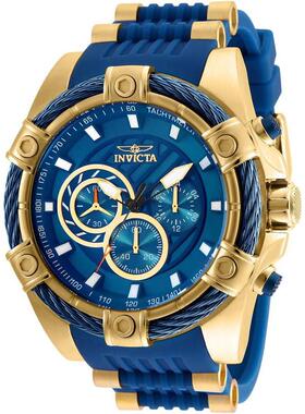 海外代购Invicta男士手表欧美腕表计时码表防水不锈钢表壳