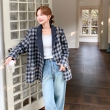 199-W06-双面呢P265-控378【好款现货】棋盘格双面呢外套百搭，女装短外套，浙宝199