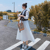 小众设计感撞色拼接长袖连衣裙女秋季2024新款时尚洋气衬衫长裙子，女装连衣裙，浙宝199