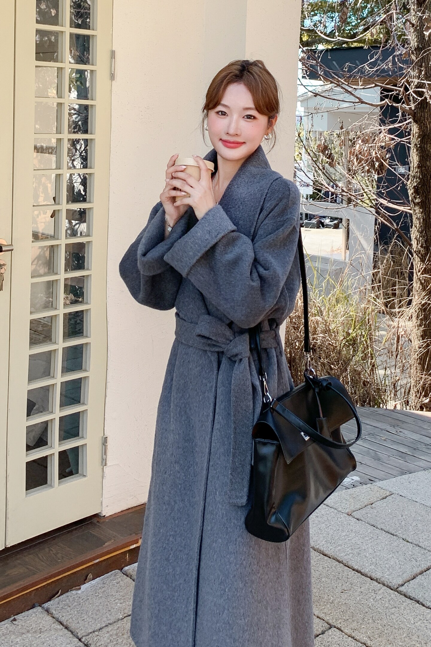 199-W16-P315-K468【档口现货】双面羊绒长款大衣韩版oversize,女装毛呢外套,浙宝199