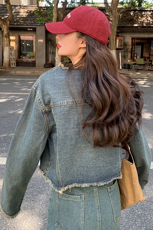 法式高级时装牛仔套装女春秋2025新款流行爆款套装裙奶系穿搭洋气,女装套装/套裙,浙宝199