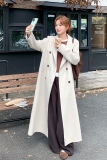 199-W10-双面羊绒P290-控428【好款现货】戗驳领长款双面呢外套，女装毛呢外套，浙宝199