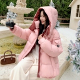 199-W87-P270-控398【好款现货】50羽绒服撞色连帽粉色设计款外套，女装羽绒服，浙宝199
