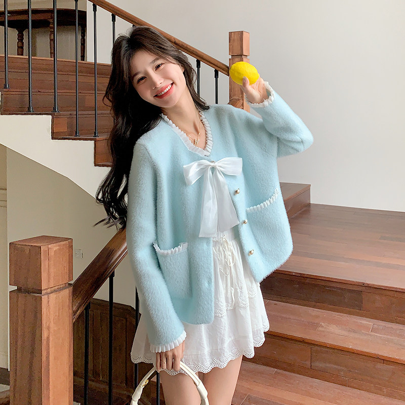 199-26320-P125-控188【好款现货】马海毛小外套保暖柔暖森仙,女装套装/套裙,浙宝199