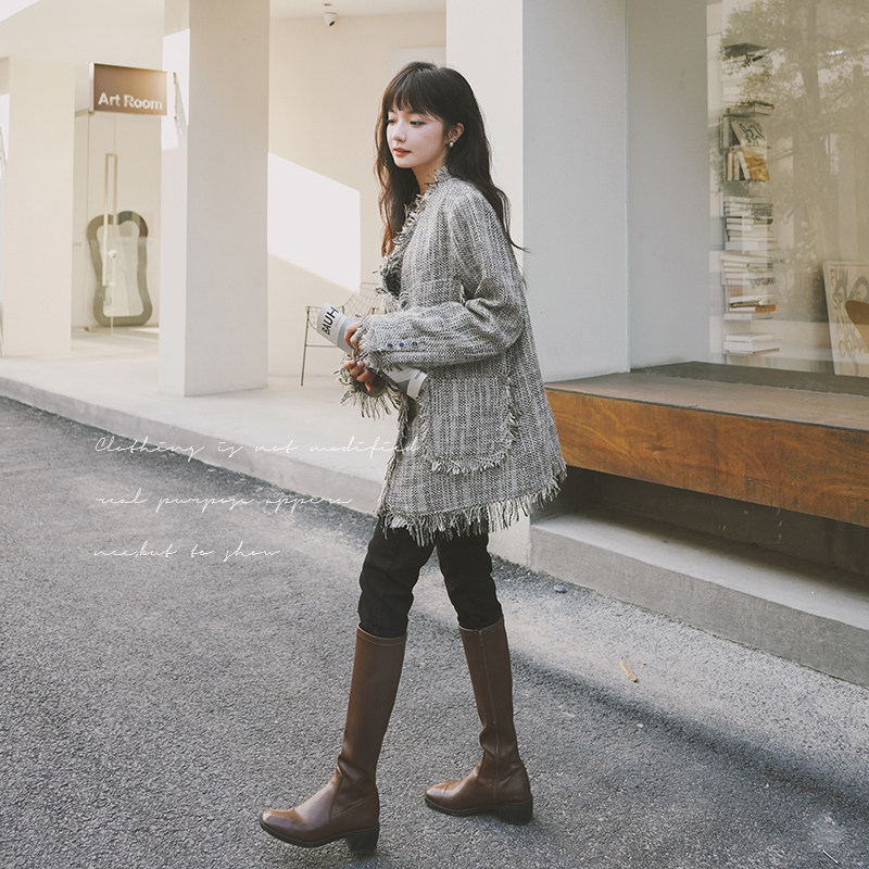 高级感法式小香风外套女春秋2024新款名媛气质女神范时尚洋气上衣,女装短外套,浙宝199