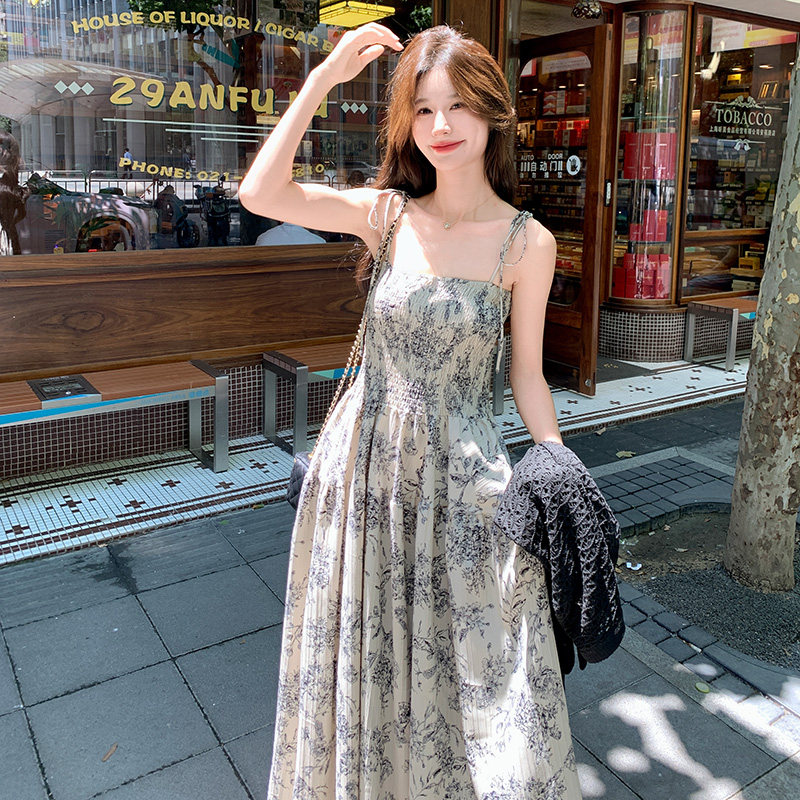 【连衣裙】2025韩系二件套温柔显瘦连衣裙针织小外套百搭,女装连衣裙,浙宝199
