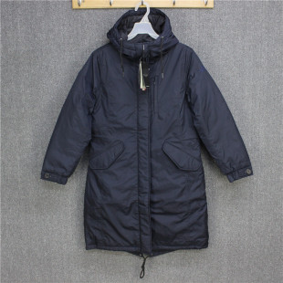 彬彬家~韩国版机能轻量中长款棉服工装保暖连帽棉衣户外防水外套