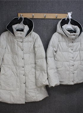 彬彬家~日本单贵牌毛呢外套90绒羽绒服