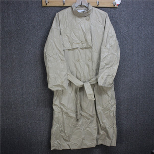 彬彬家~西班牙贵牌宽松风衣中长款纯色外套休闲大衣春款立领风衣