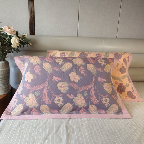 全棉高档枕巾一对装吸汗透气