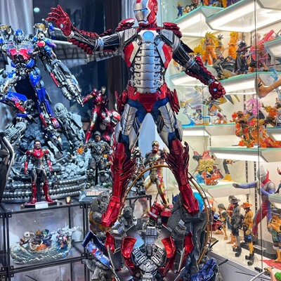 复仇者联盟钢铁侠MK5全身像可发光手办GK模型摆件送朋友生日礼物