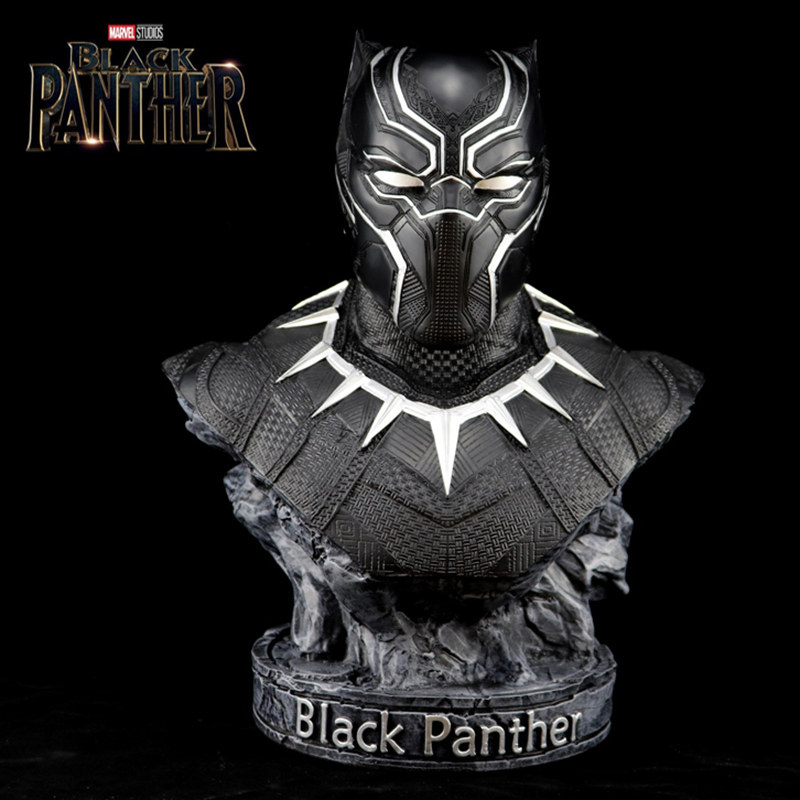 复仇者联盟4黑豹手办漫威周边1/2胸像大号模型摆件雕像生日礼物