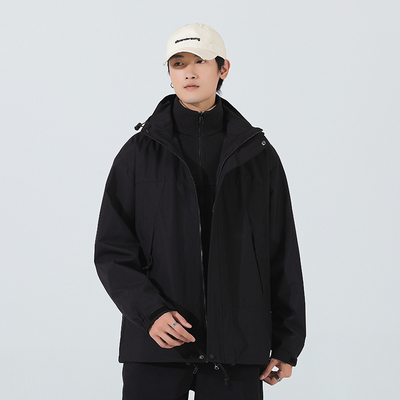 骆驼骑师新款男女登山服外套冲锋衣户外防水三合一防风