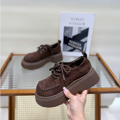 小个子松糕轻便厚底全包勃肯单鞋
