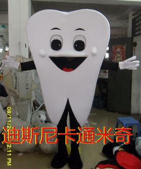 牙齿卡通十二生肖行走道具人偶