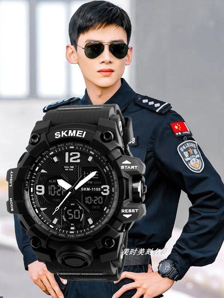 你是我的城池营垒白敬亭邢克垒同款空霸防水运动多功能闹铃电子表