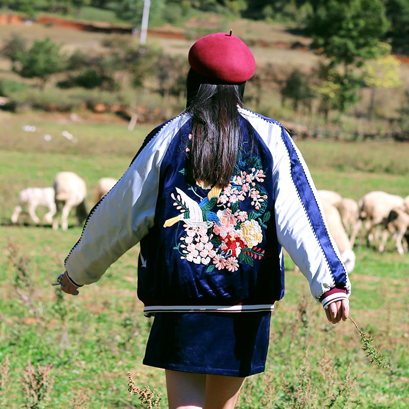 麦叙《飞鸟》棒球服棉服裙子套装
