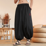 风F冰丝腰带九分裤男大桶裤宽松裤长裤萝卜裤男K233-P65控88，男装休闲裤，电商A005