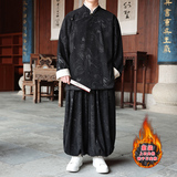 新中式Z龙纹灯芯绒夹克夹棉外套棉衣束脚裤套装TZ10132-P203控228，男装夹克，电商A005
