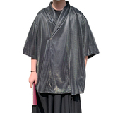 改良风新中式B大V领舞台亮闪闪冰丝酒吧演出T恤T59-P65控88，男装T恤，电商A005