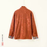 风I新中式奥利绒羊羔毛龙纹暗花盘扣夹克外套男JK28-P88控108，男装夹克，电商A005