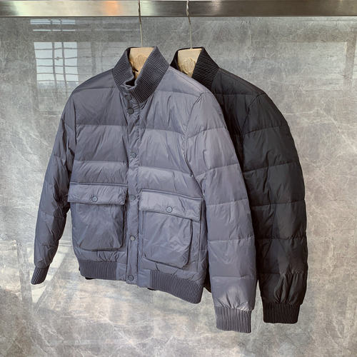 冬装男士立领修身短款