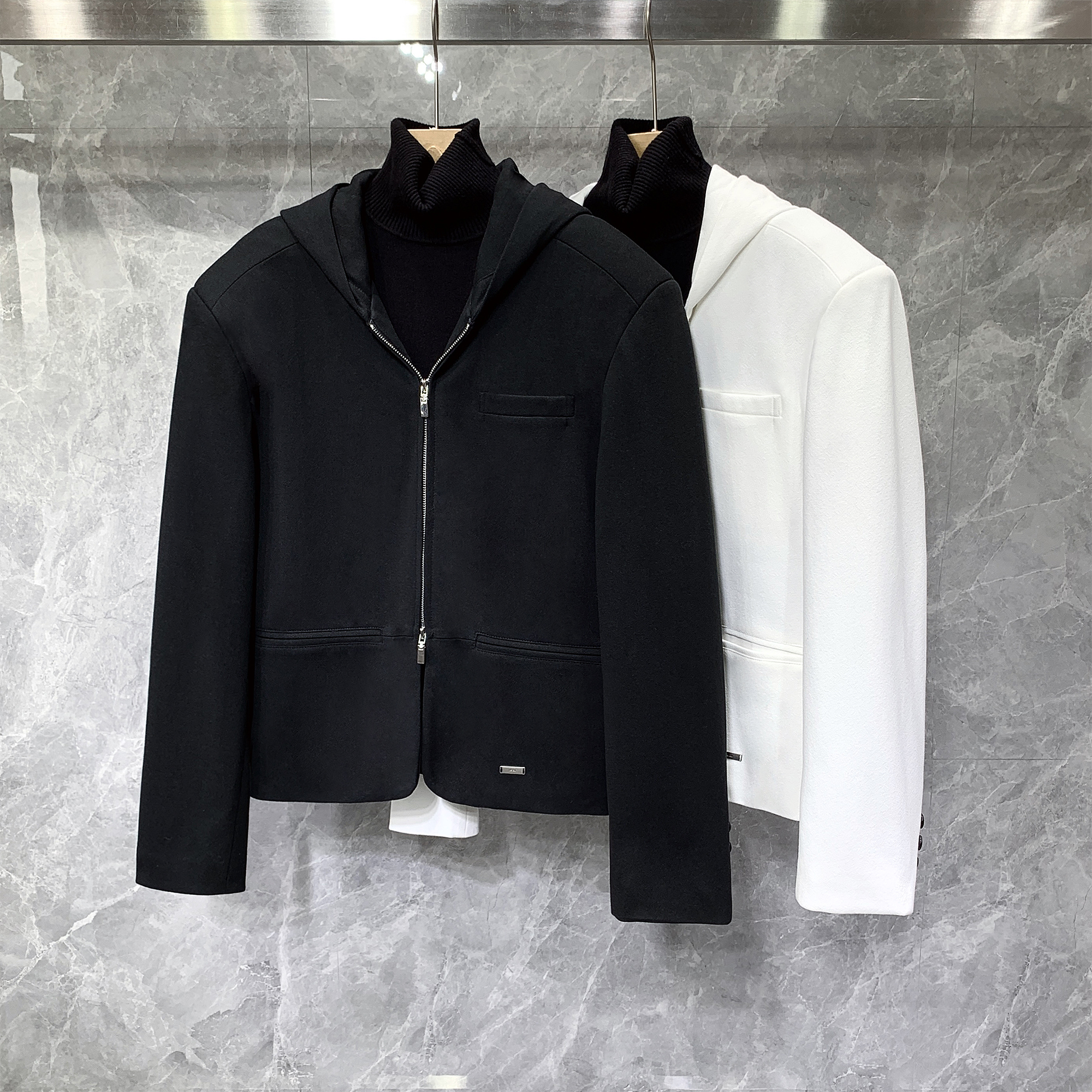 小众设计感连帽外套痞帅工装夹克