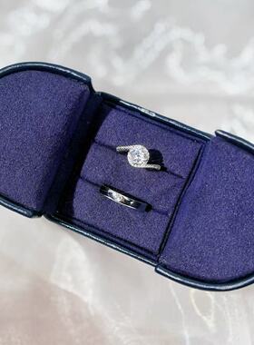 仿真婚戒对戒结婚一对婚礼现场用道具情侣求婚戒指高级感交换仪式