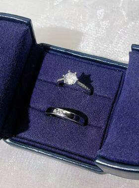 仿真婚戒对戒结婚婚礼现场用道具情侣戒指奢华男女高级感交换仪式