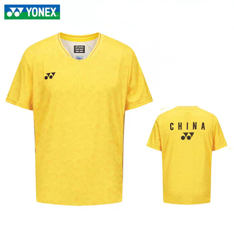 YONEX 男士羽毛球运动训练短袖奥运会大赛款10664CR