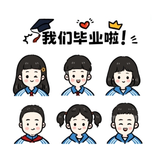 幼儿园简笔画名字姓名贴头像定制 真人人物照片转q版卡通漫画设计