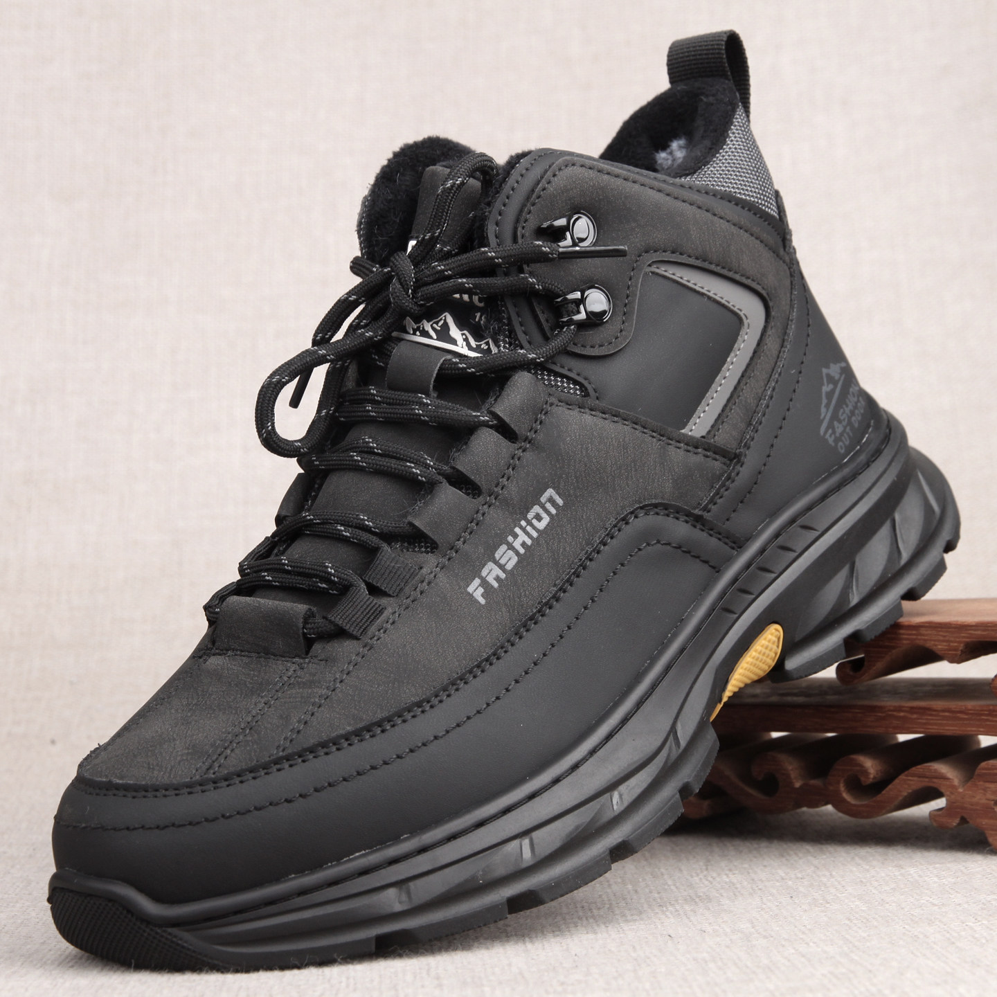 25年冬季加绒保暖男棉鞋加厚防寒高帮鞋老北京大棉鞋户外休闲鞋,流行男鞋,棉鞋,淘宝优惠券,粉丝福利购,淘宝优惠卷