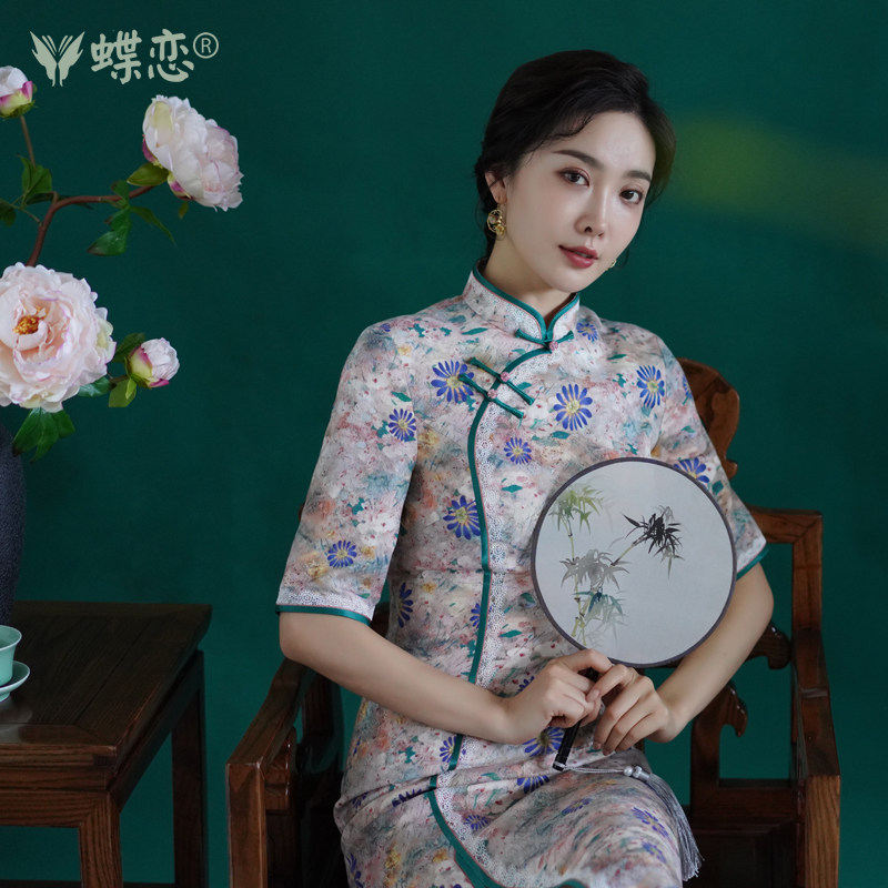 蝶恋改良年轻款少女旗袍