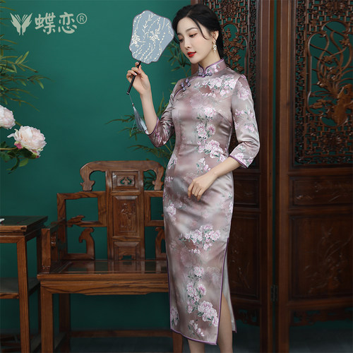 蝶恋老上海民国优雅风旗袍