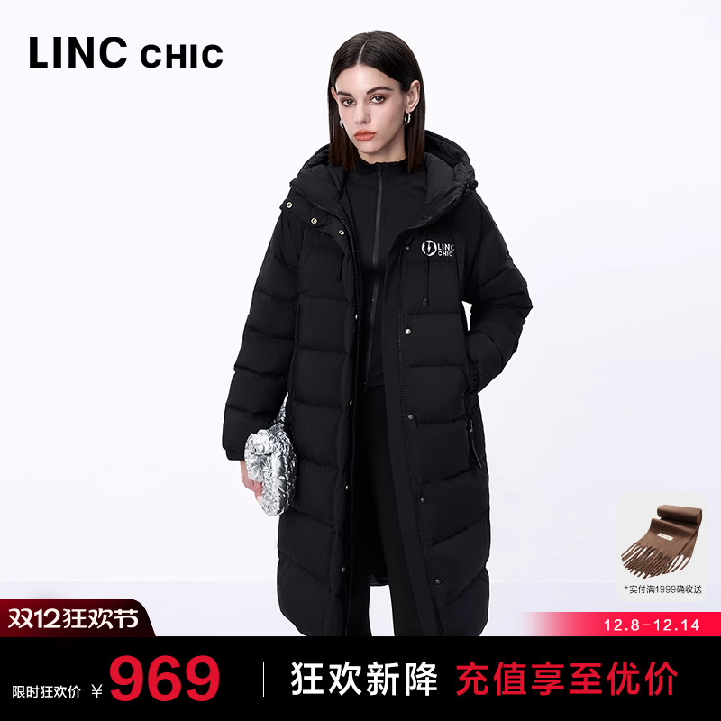 都市简约通勤中长款羽绒服