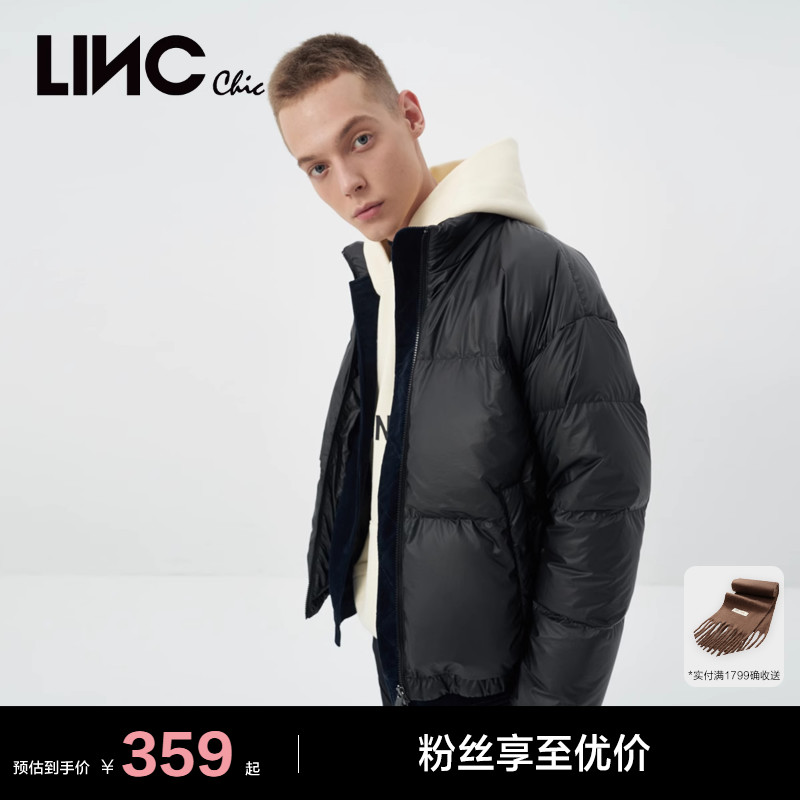 加厚皮质感短款面包服羽绒服