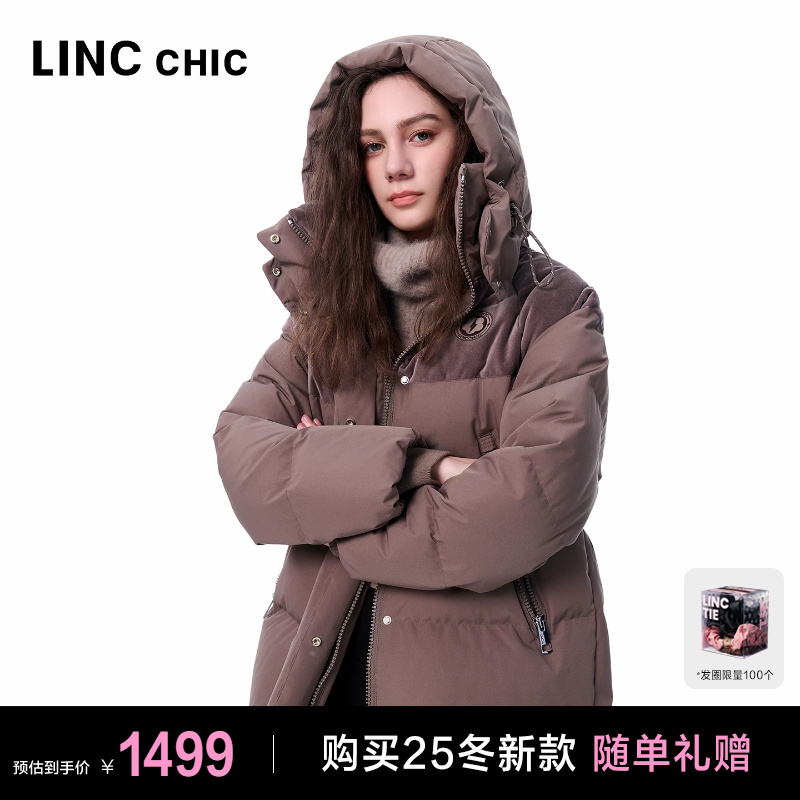 加厚保暖连帽短款羽绒服