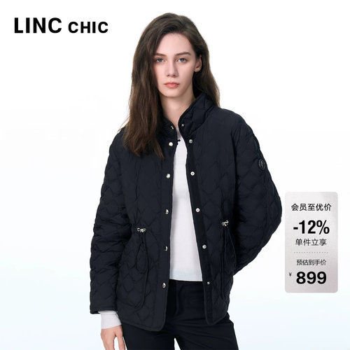 LINC菱格纹绗缝轻暖羽绒服