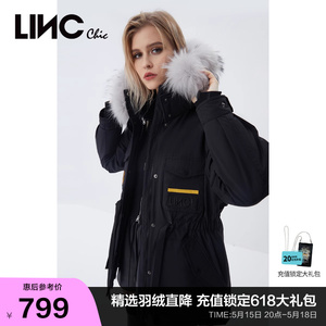 LINCCHIC金羽杰羽绒服女反季派克服中长款羽绒服女Y21603206Y