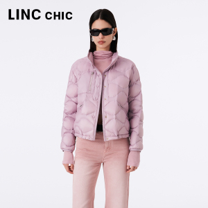 LINC金羽杰短款轻薄羽绒服女2023新款轻柔便携外套女秋Y23801132