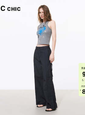 LINCCHIC金羽杰2026年夏季新品宽松机能感造型长裤女S262PA251Y