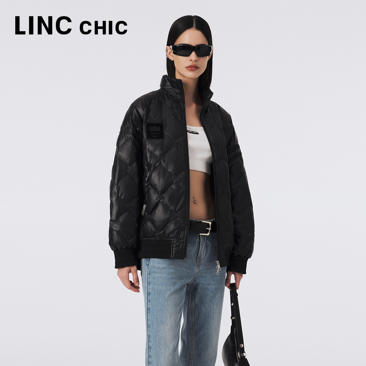 金羽杰飞行员夹克羽绒服外套