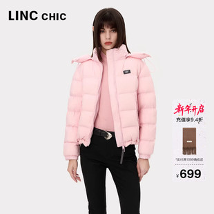 明星同款 短款 LINC金羽杰羽绒服女款 新款 羽绒服女外套082Y 冬季
