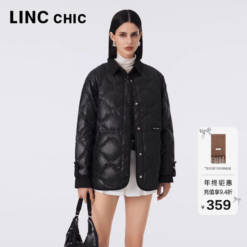 LINC都市松弛感罩衫羽绒服