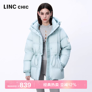 LINC金羽杰羽绒服女款冬季新款超轻多彩面包服短款羽绒服女冬2191