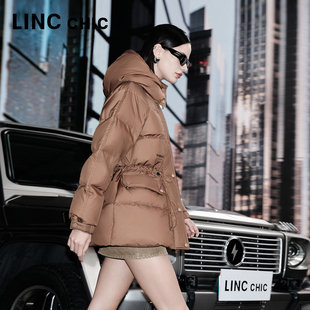 【胡可推荐】LINC金羽杰短款羽绒服女款可露丽穿搭都市机能羽绒服