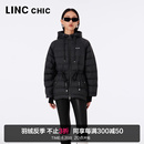 羽绒服女冬外套Y22802155 LINCCHIC金羽杰羽绒服女软糯轻薄中长款