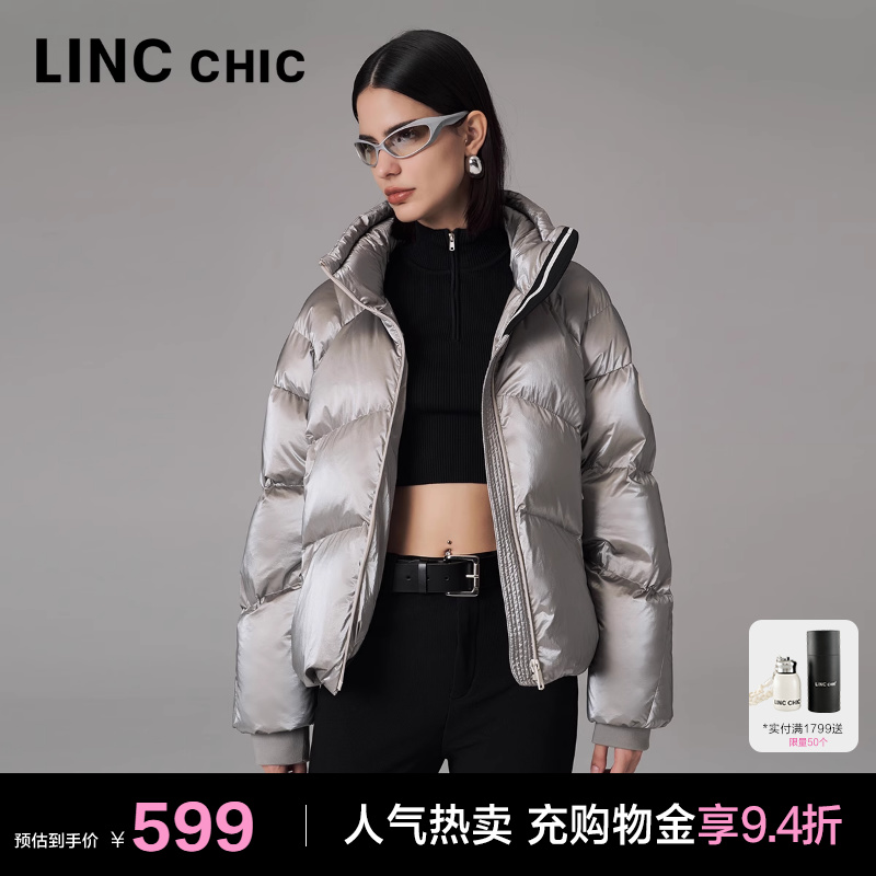 潮酷机能感加厚羽绒服