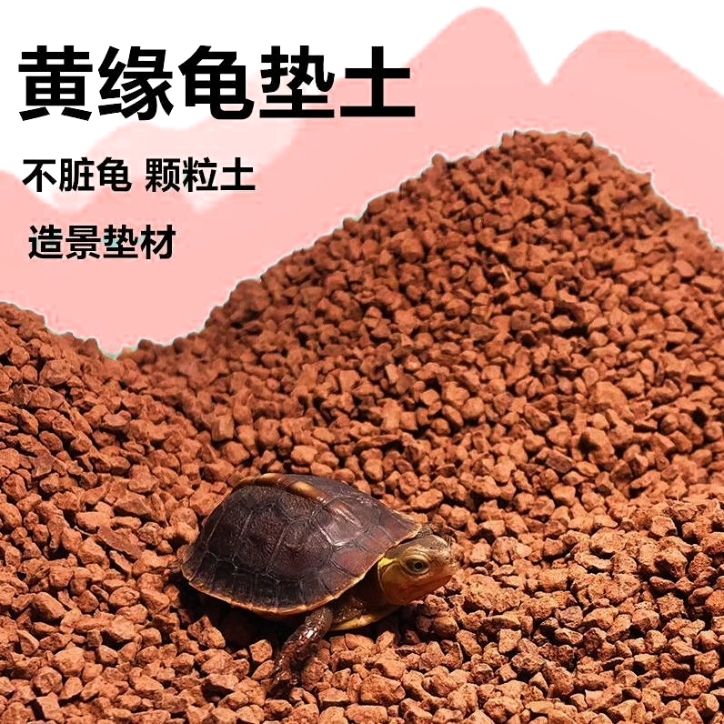 黄缘龟垫材乌龟造景颗粒土不会粘