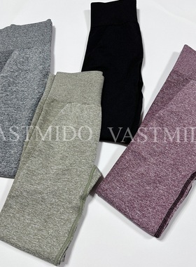 gymshark女蜜桃提臀健身裤 正品清仓高腰显臀无缝紧身运动长裤